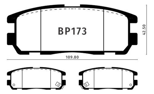 Pastilla De Freno Isuzu Trooper 3.0 Tdi 2000-2002 Trasera