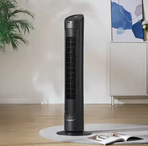 Ventilador De Torre 40 Pulgadas 4 Velocidades Con Control R 1.016 M 60 Negro Negro Plástico