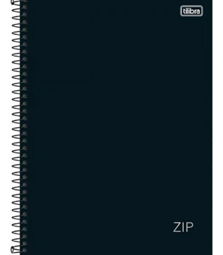 Caderno Universitário 20 Matérias Zip Preto 320fls - Tilibra