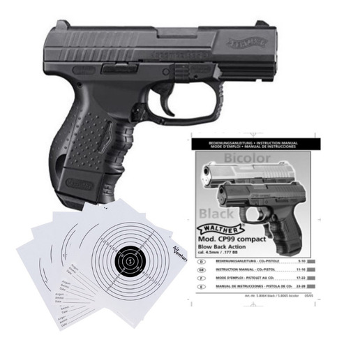 Marcadora Co2 Walther Cp99 Compact Blowback Bbs .177 Xtreme