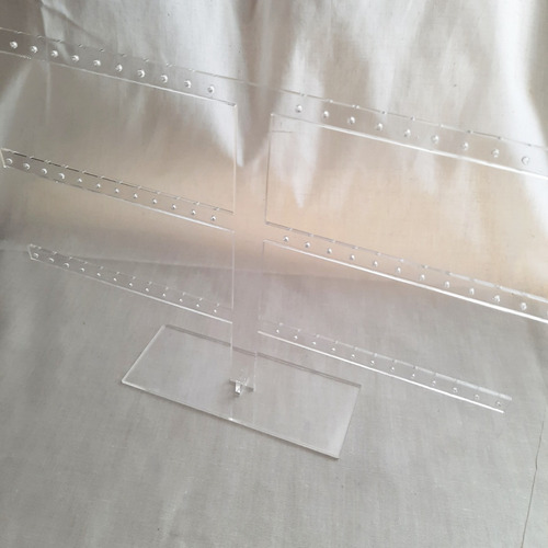 Imagen 5 de 8 de Exhibidor De Aros 3 Niveles 36 Pares En Acrílico De 3mm