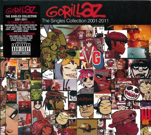 Gorillaz The Singles Collection 2001 2011 Cd Dvd Nuevo Eu 