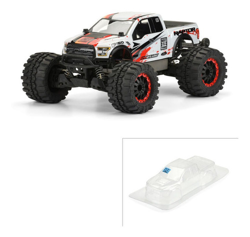 Repuesto 1/10 2017 Ford F-150 Raptor Clear Body: Stampe Crc