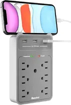 Comprar Enchufe Protector 6 Tomas  Ca Y 3 Puertos Usb