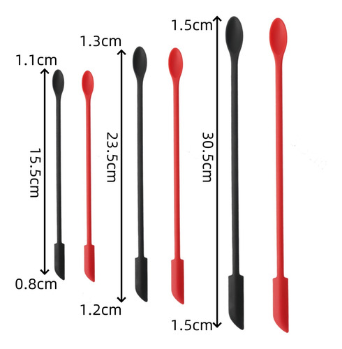 Cucharas De Silicona De Cocina Reutilizables De 6 Piezas