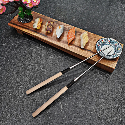 Sushi Japonês Pauzinhos Cozinha Pauzinhos Salmão 21cm