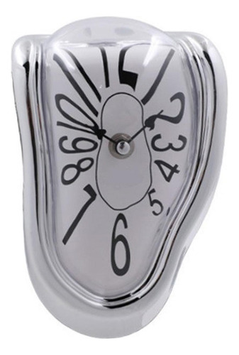 Reloj De Fusión Reloj Derretido Reloj De Pared Plata Árabe