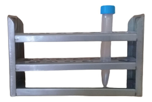 Gradilla Acero Inoxidable Para 12 Tubos De 16 Mm De Diámetro