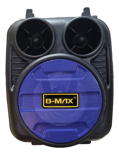 Mini Caixa De Som Bluetooth Portátil Rádio Fm Entrada Usb Cor Azul 127/220v