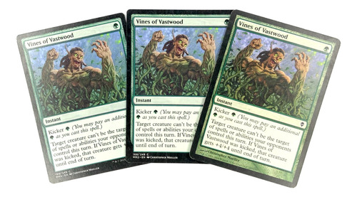 Vines Of Vastwood X3 - Carta Original De Magic The Gathering