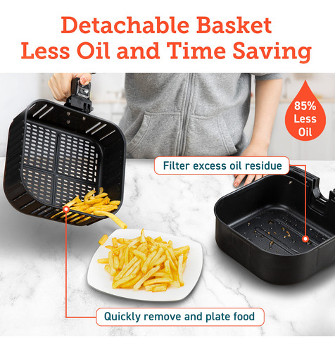 Air Fryer Cosori, 5,8 Litros, 12 En 1, Con Información Nutri