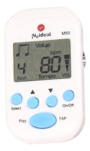 Mini Metrónomo Electrónico Digital Beat Tempo Para Guitarra