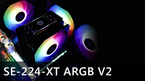 Imagen 5 de 7 de Cooler Pc Cpu Id-cooling Se-224-xt Argb V2 Tdp Intel Amd