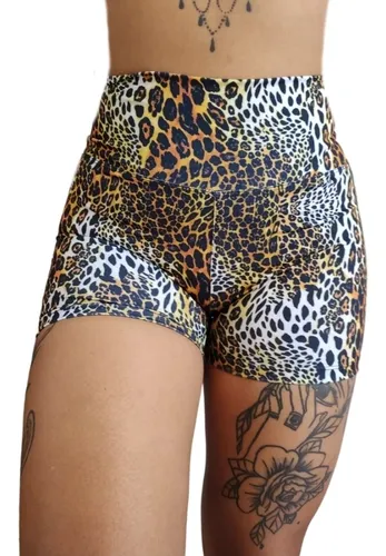 Short de animal print sale