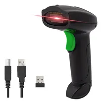 Comprar SHAWTY Lector De Código De Barras, 1D\u002F2D Lector De Código De Barras Inalámbrico con Mini Receptor USB 2.4G para Supermercados, Restaurantes, Almacenes