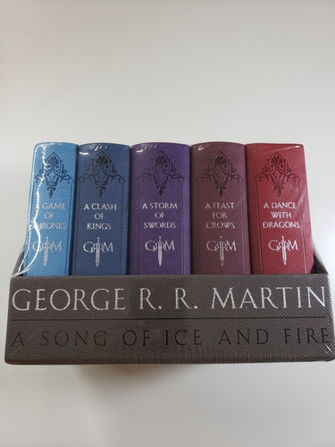 Kit Game Of Thrones - Box Em Couro - 5 Volumes Em Inglês