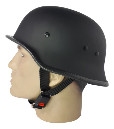 Capacete Custom M34 - Preto Com Cinta Em V - M34032