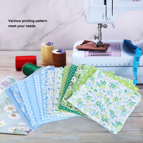 J Kit Liso De Tela De Algodón Con Estampado Floral Pequeño