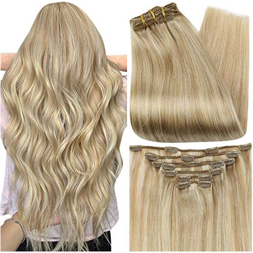 Full Shine - Extensiones De Cabello Humano Con Clip, Extensi