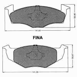 Pastilla De Freno Seat Inca (disco Ventilado) /99 Delantera