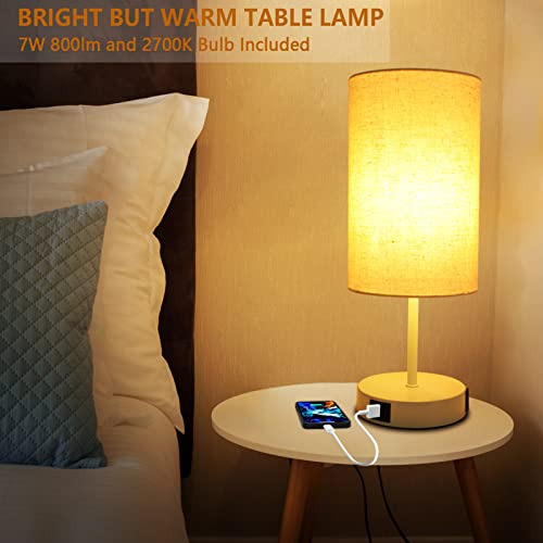 Lámpara De Mesa Hibay 17.75 Con Control Táctil, Regulable