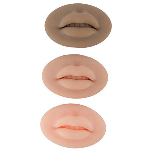 Piel De Práctica Para Labios, 3pcs De Silicona