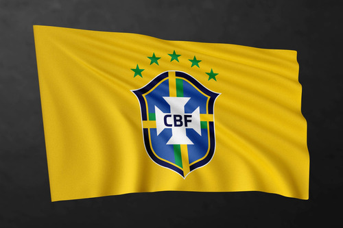 Bandeira Em Oxford Seleção Time Futebol Brasil Copa 80x140cm