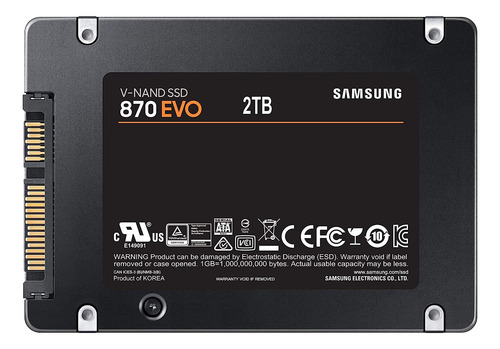 Samsung 870 Evo Sata Ssd 250gb 2.5 Internal Solid State ...