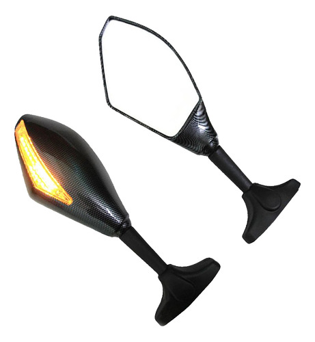Retrovisor Seta Led Carbono Carenada Yamaha Yzf R1 2007 2008