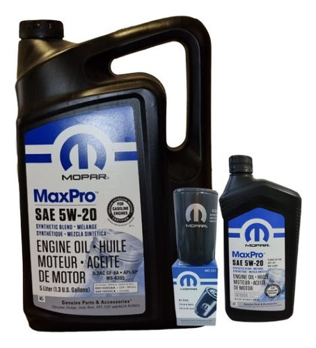 Kit Cambio De Aceite Motor 3.7 Cherokee Kk/ Wk/dakota Mopar.