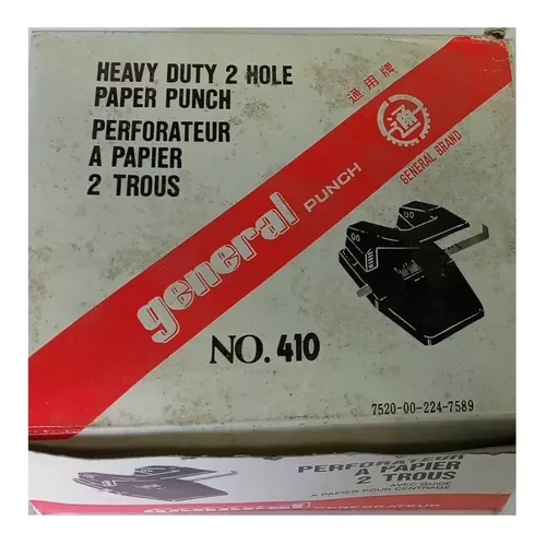 Perforadora Agujereadora Papel Heavy Duty Guia