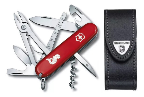 Cortaplumas Victorinox Angler Roja 18 Usos Pesca + Funda