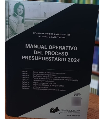 Libro Manual Operativo Del Proceso Presupuestario 2024
