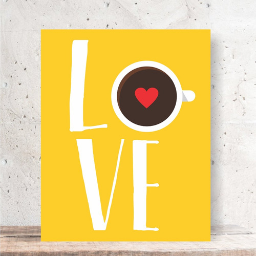 Quadro Decorativo - Love Café