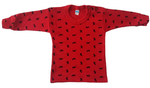 Imagen 2 de 5 de Playera Manga Larga 4 Piezas Talla 1,2,3 Años 100% Algodón P
