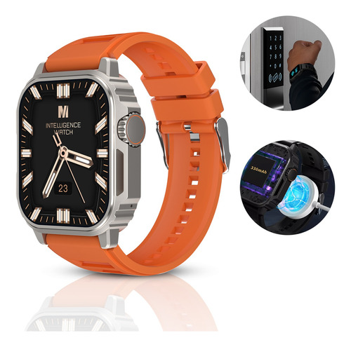 Smartwatch Negocio Hombres Reloj Inteligente Llamar Bt Ip67