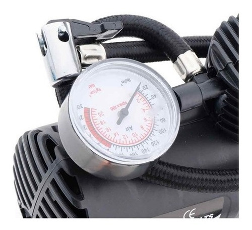 Imagen 3 de 6 de Compresor De Aire 12v Para Auto Inflador Bicicleta Balón