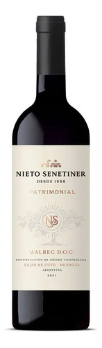 Vino Tinto Nieto Senetiner Malbec Doc Patrimonial X750ml