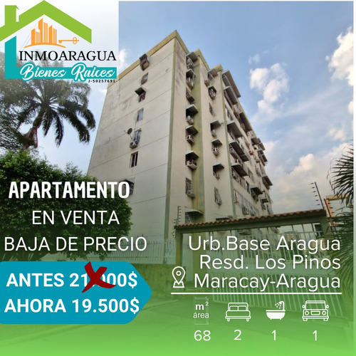 Apartamento En Venta/ Urbanización Base Aragua Residencias Los Pinos Maracay/ Pg1112