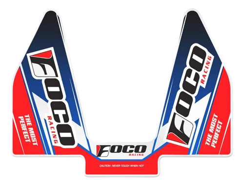 Adesivo Escapamento Foco Racing Honda Xr250 Crf230 Crf250f 