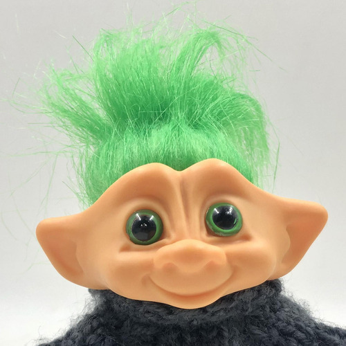 3x Lucky Troll Dolls Pelo De Color Little Guy Toy Dollhouse