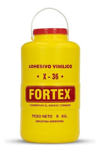 Imagen 1 de 5 de Adhesivo Vinilico Cola Vinilica Fortex X36 X 6 Kg Mueble Mm