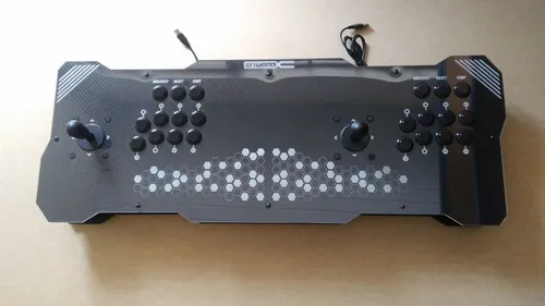 Controle Arcade Duplo Com Acrilico Ps3 Ps4 Pc Raspberry