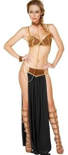 Disfraz De Princesa Leia Slave Para Cosplay