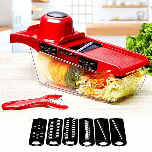 Imagen 2 de 10 de Mandolina Filoshark +cortador +rallador +verduras +pelapapas