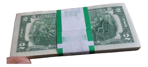 Nuevos Billetes 2 Dólar Numeración Consecutiva Pekeña Mancha