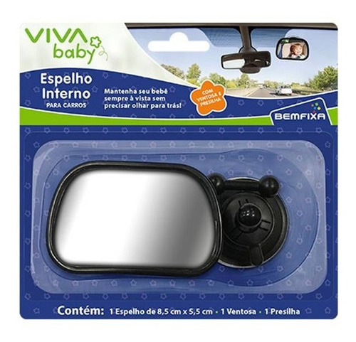 Imagem 3 de 3 de Espelho Segurança Para Bebê - Retrovisor Interno Carro