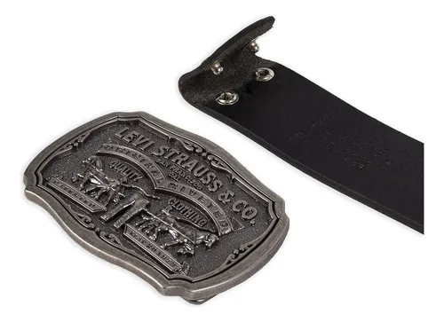 Cinturón Levi's De Piel Envejecida Con Hebilla Para Hombre,