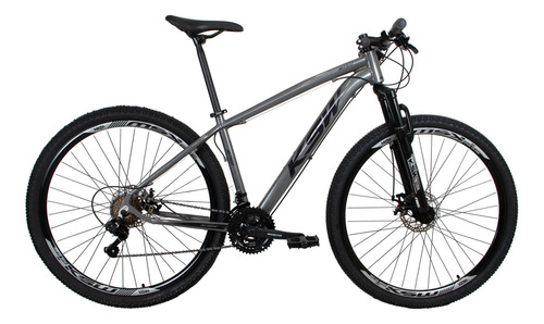 Bicicleta Aro 29 Ksw 21 Marchas Cambio Shimano Freio A Disco Cor Cinza/preto Tamanho Do Quadro 21