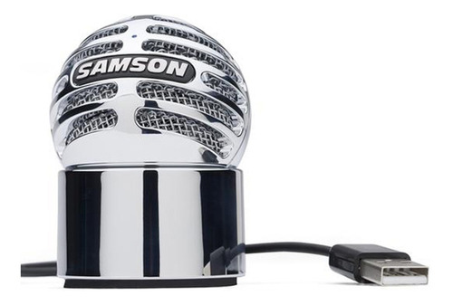 Microfono Usb Samson Meteorite Para Computadora Color Plateado